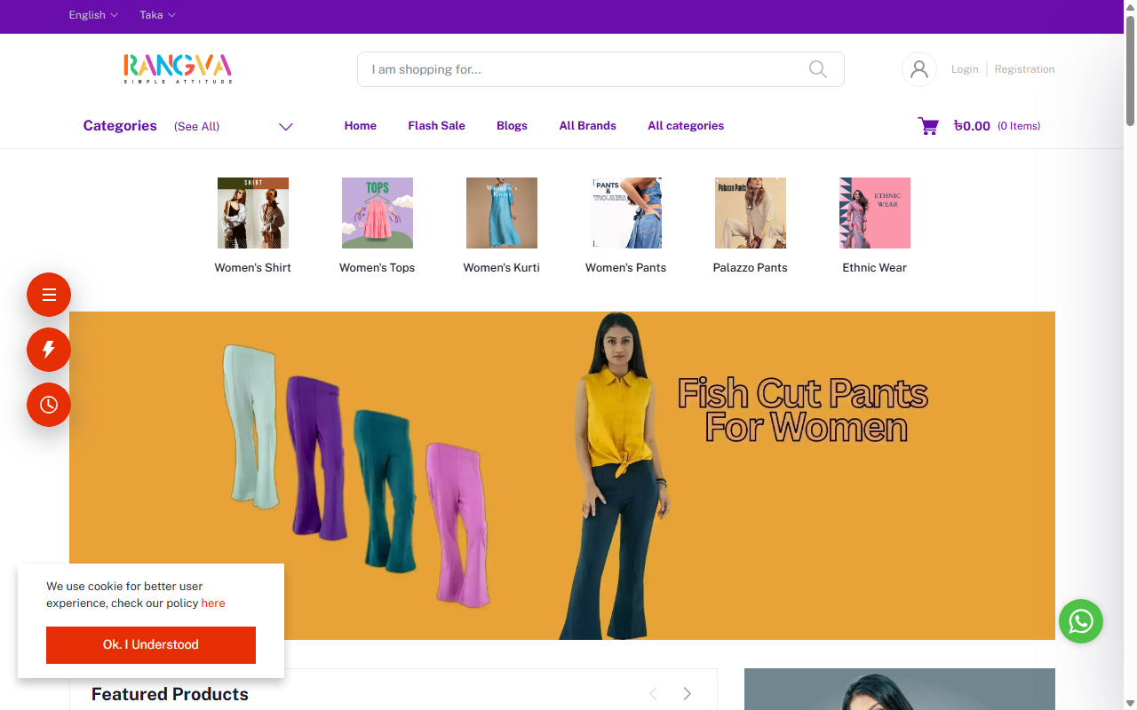 RANGVA – Premium Womens Boutique Online Mockup